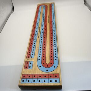 2 Track Cribbage Classic Game Cribbage Pegs Wood Board Toy